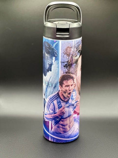 Argentina Messi #10 Soccer themed Triple-Insulated Sports Water Bottle