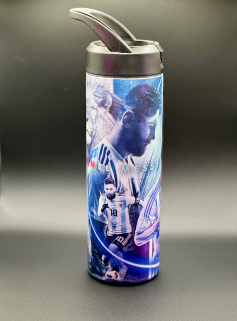 Argentina Messi #10 Soccer themed Triple-Insulated Sports Water Bottle