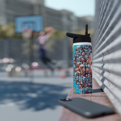 Argentina Champions 2022 Messi #10 Insulated water bottle