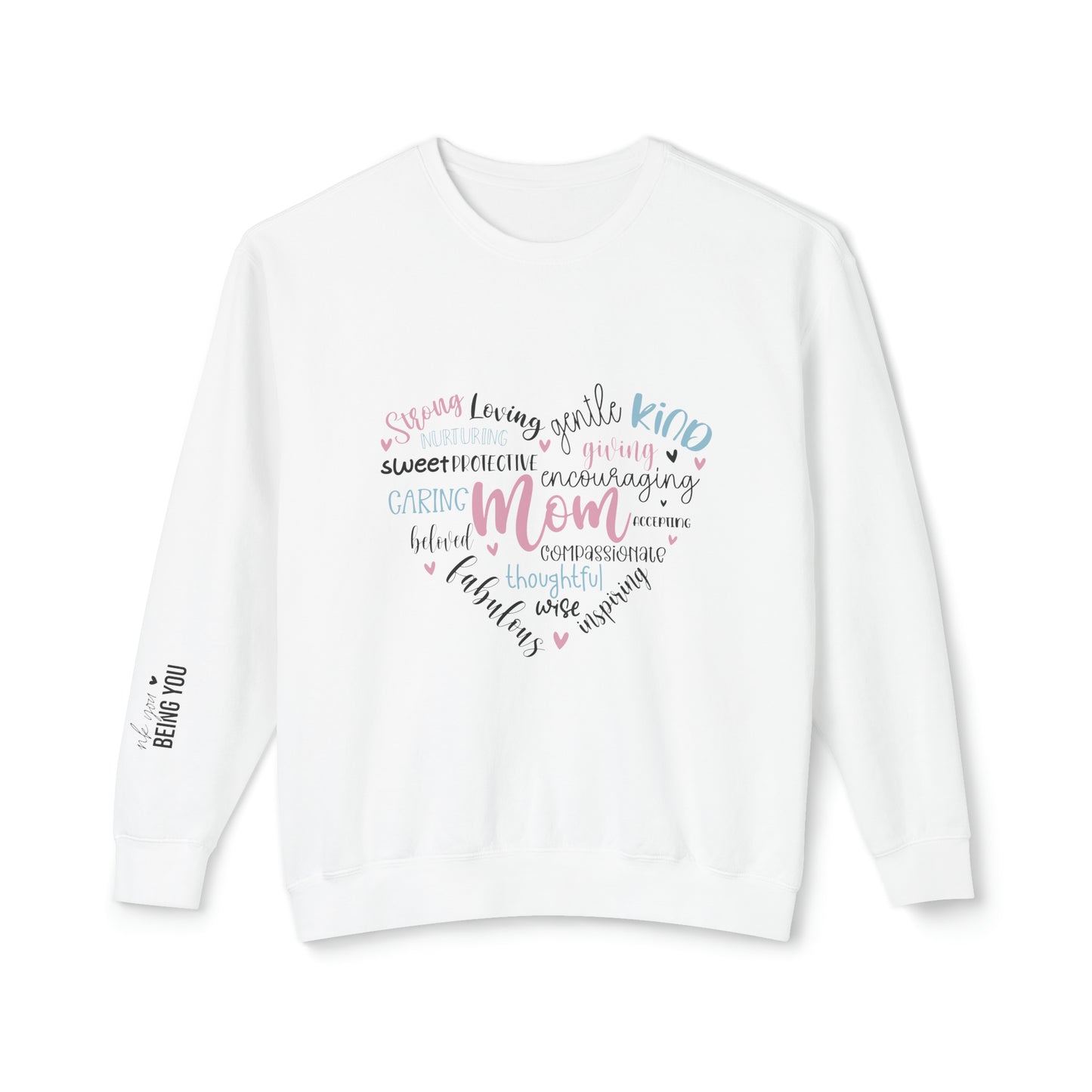 MOM Inspirational words crewneck sweatshirt