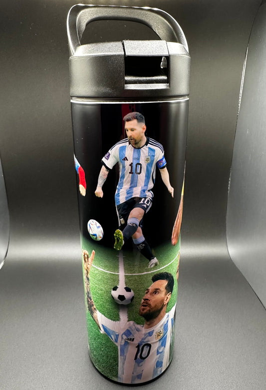 Messi/ Ronaldo/ Neymar Soccer Fans Sports water bottle